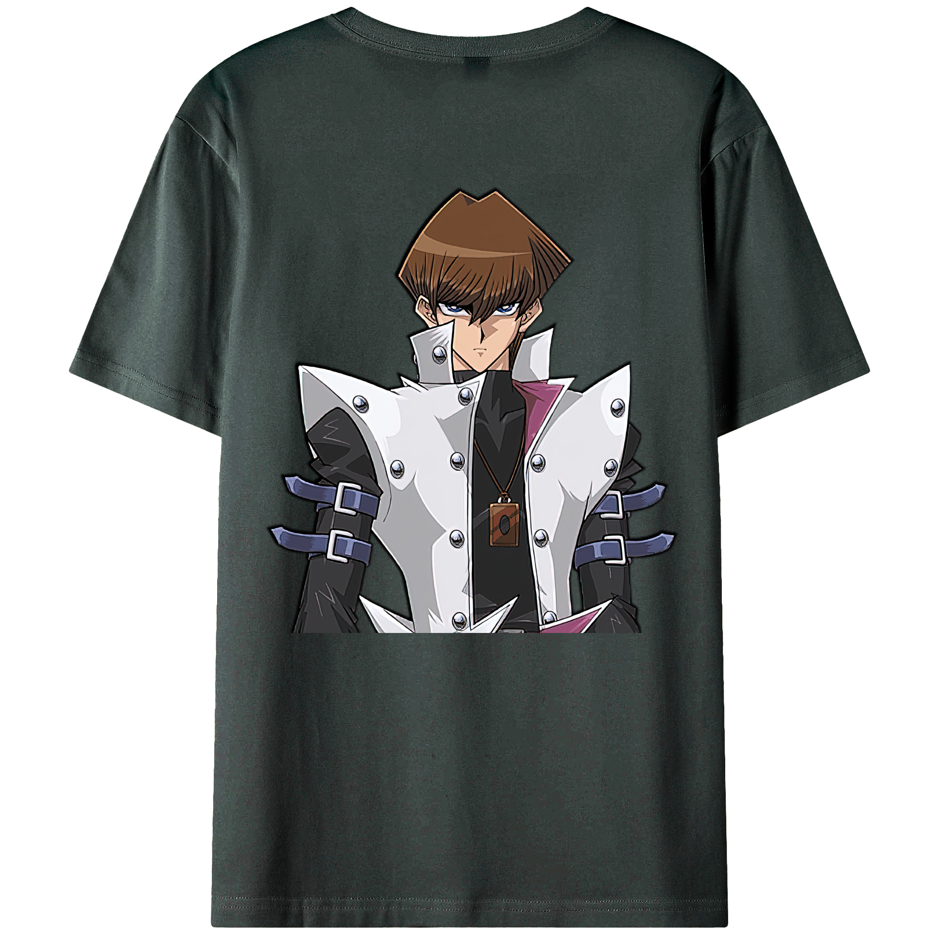 （画像用） 遊☆戯☆王 Yu-Gi-Oh! 綿100％ メンズ半袖Tシャツ（バックプリント） 通気性